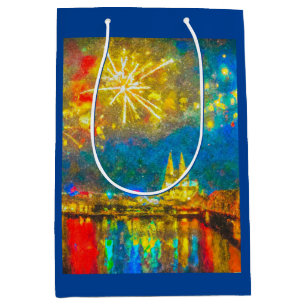 Cologne Fireworks Medium Gift Bag