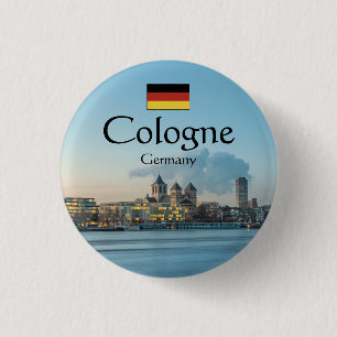 Cologne Germany 1 Inch Round Button