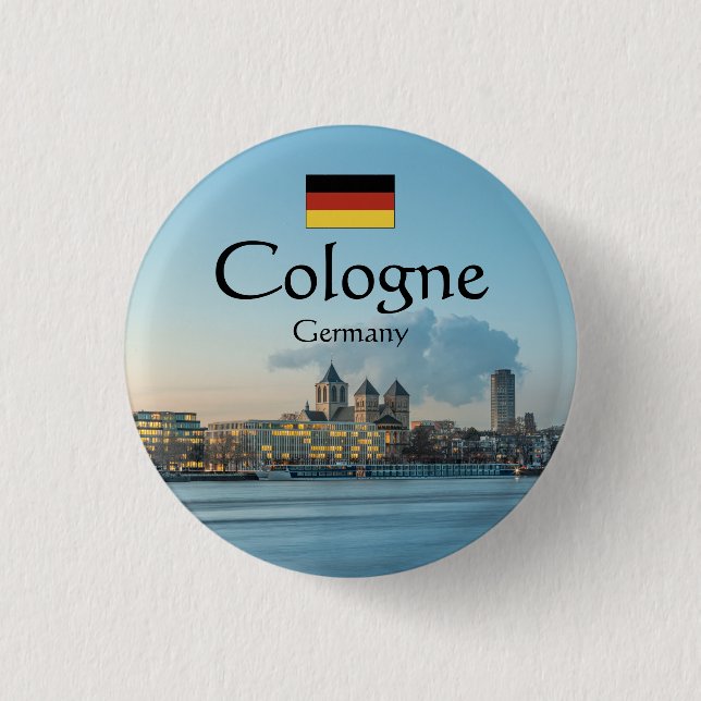 Cologne Germany 1 Inch Round Button (Front)