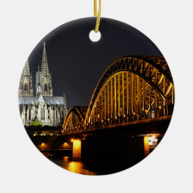 Cologne, Germany Ceramic Ornament (Front)