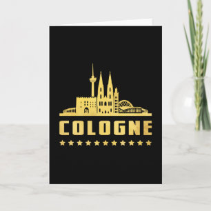 Cologne Germany City Cityscape Funny Gift Idea Card