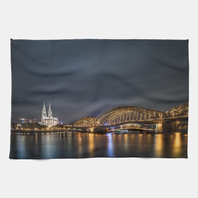 Cologne Germany Kitchen Towel (Horizontal)