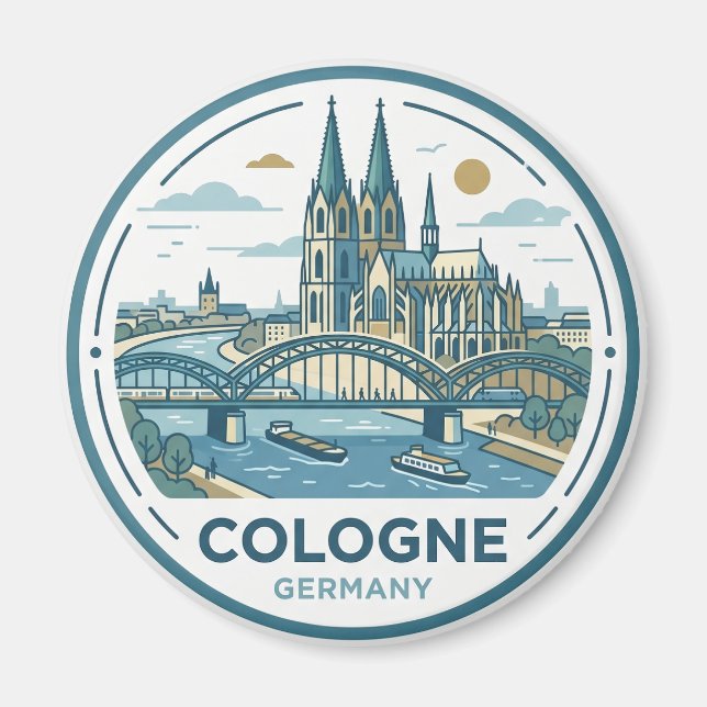Cologne Germany Magnet (Front)