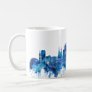 Cologne Germany Skyline Blue Coffee Mug