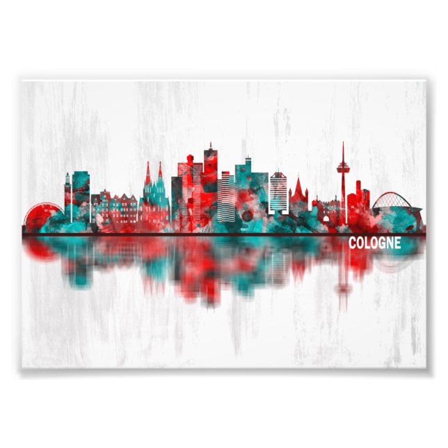 Cologne Germany Skyline Photo Print (Front)