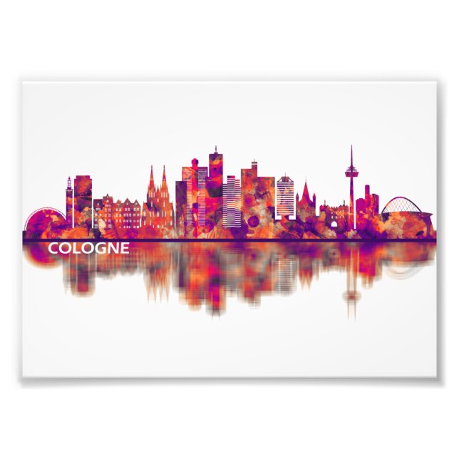 Cologne Germany Skyline Photo Print (Front)