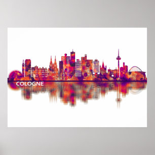 Cologne Germany Skyline Poster