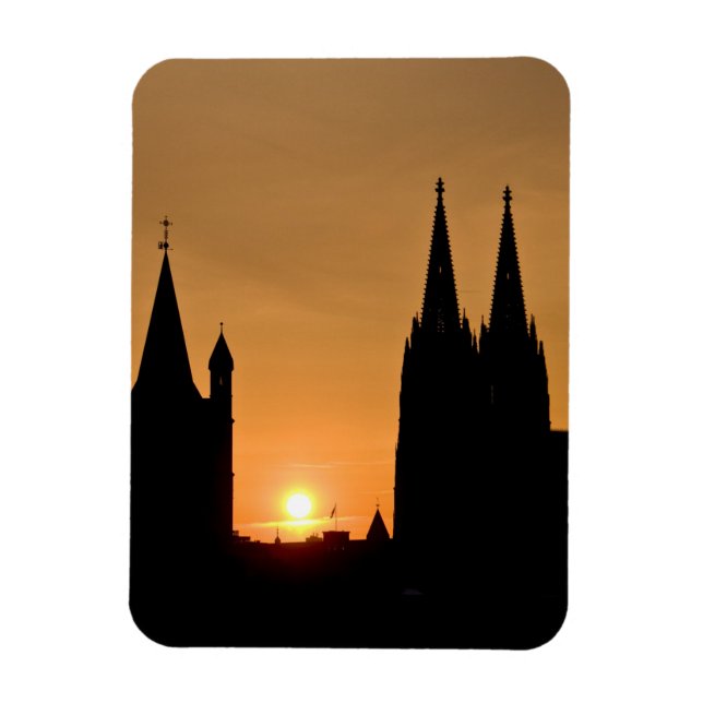 Cologne, Germany sunrise Magnet (Vertical)