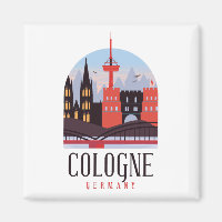 Cologne Germany Vintage Cityscape