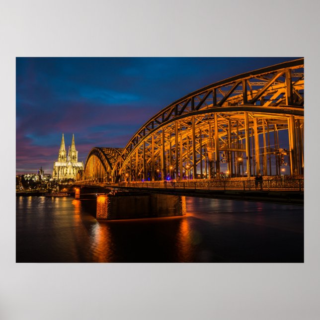 Cologne Hohenzollern Bridge Poster (Front)