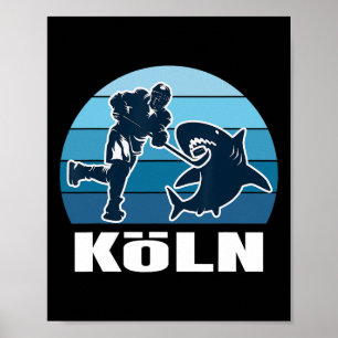 Cologne Ice Hockey Fan - Shark Poster