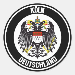 Cologne Round Emblem Classic Round Sticker