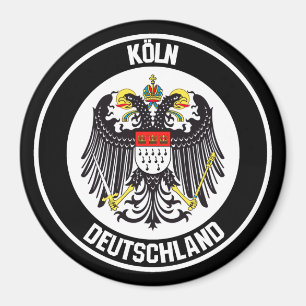 Cologne Round Emblem Magnet