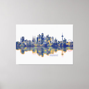 Cologne Skyline Canvas Print