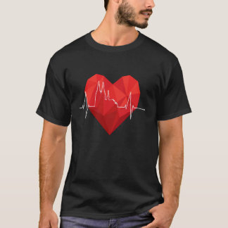 Cologne Skyline Heartbeat Germany Köln Cologne Cat T-Shirt