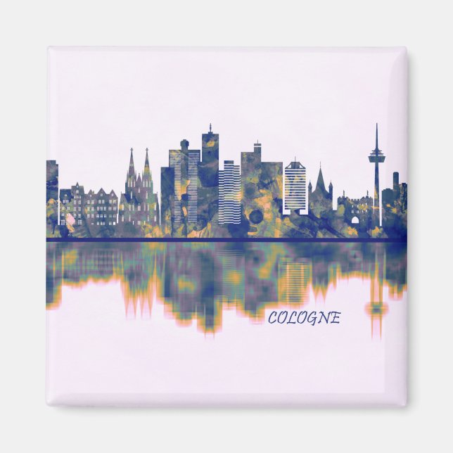 Cologne Skyline Magnet (Front)