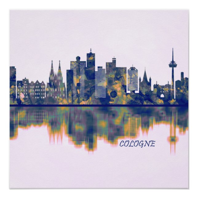 Cologne Skyline Poster (Front)
