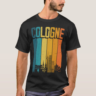 Cologne Skyline Retro Vintage Souvenir Cologne T-Shirt