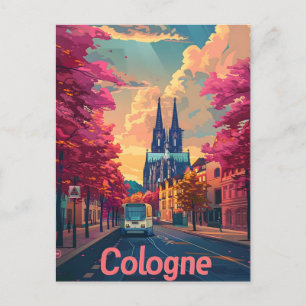 Cologne vintage postcard