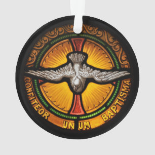 Colombe en verre souillé