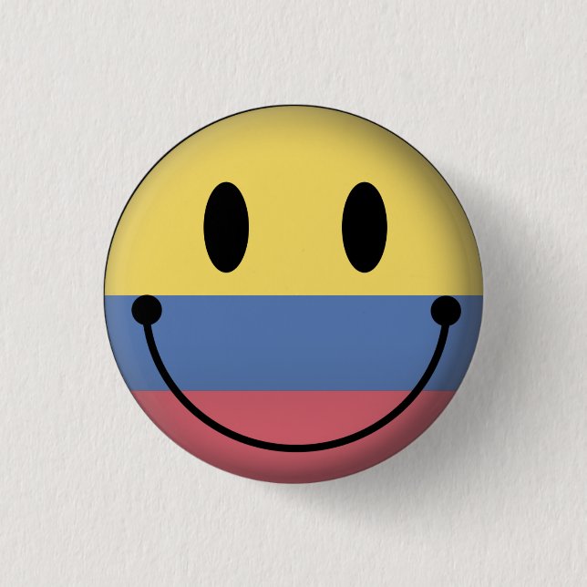 Colombia 1 Inch Round Button (Front)