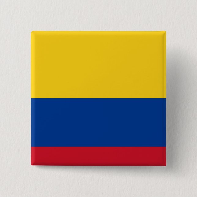 colombia 2 inch square button (Front)