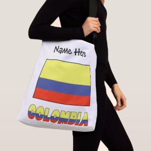 Colombia and Colombian Flag Personalized  Crossbody Bag