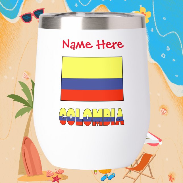 Colombia and Colombian Flag Red Personalization (Creator Uploaded)
