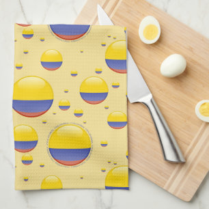 Colombia Bubble Flag Kitchen Towel