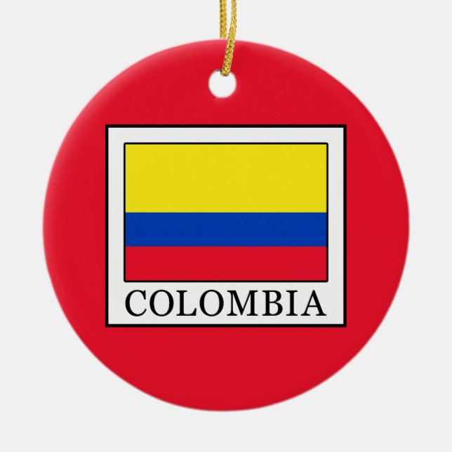 Colombia Ceramic Ornament (Front)