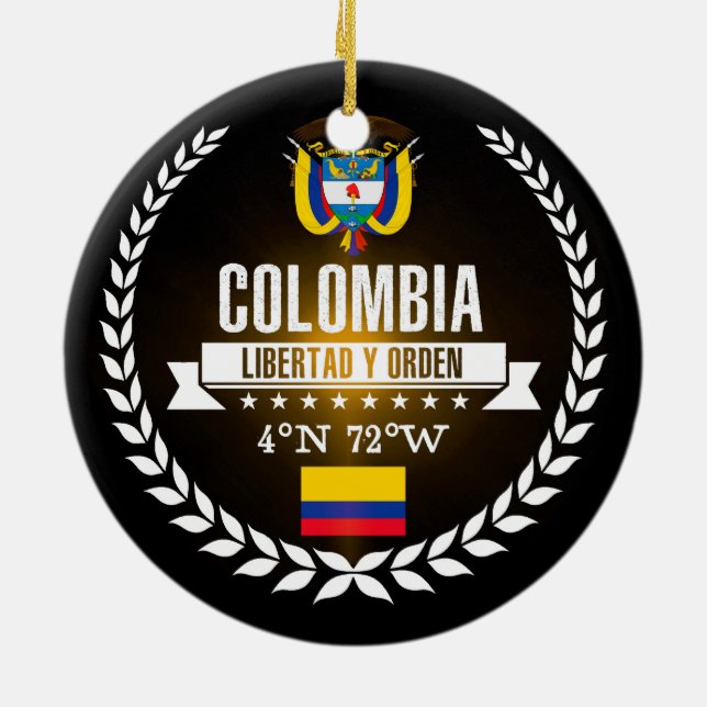 Colombia Ceramic Ornament (Back)