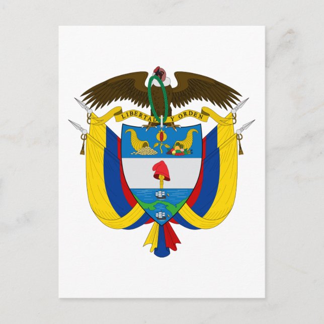Colombia Coat of Arms Postcard (Front)