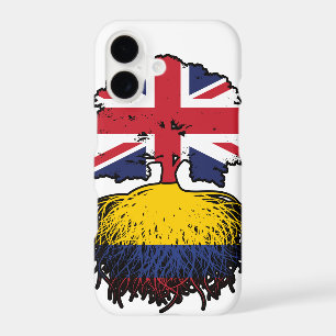 Colombia Colombian British UK Tree Roots Flag