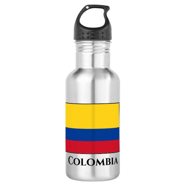 Colombia (Colombian) Flag 532 Ml Water Bottle (Front)