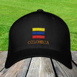 Colombia & Colombian Flag fashion / Patriots Embroidered Hat<br><div class="desc">Embroidered Hats: Colombia & Colombian Flag fashion baseball / trucker hats for Colombian patriots - love my country,  travel,  holiday / sports fans</div>