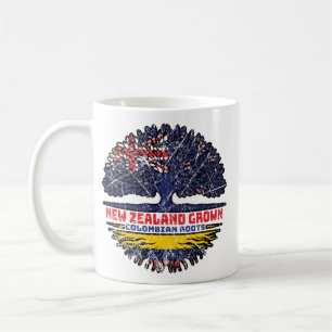 Colombia Colombian New Zealander New Zealand Tree Coffee Mug