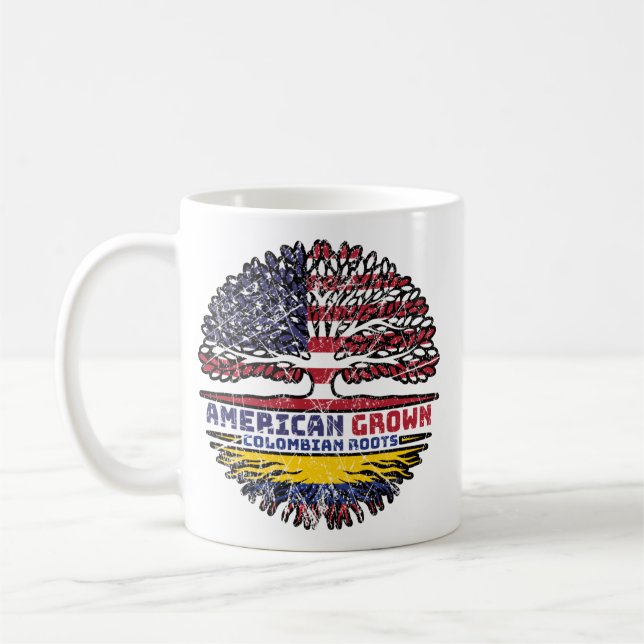 Colombia Colombian US American USA United States Coffee Mug (Left)