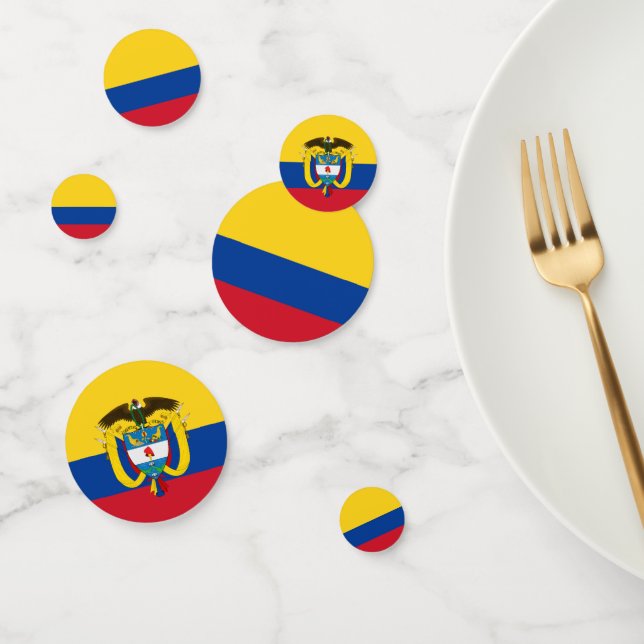 Colombia Confetti, party, Colombian Flag Confetti (Group)