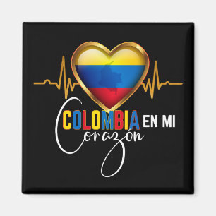 Colombia en mi Corazon Colombian Pride Magnet