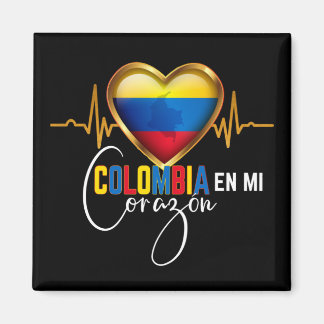 Colombia en mi Corazon Colombian Pride Magnet