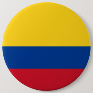 Colombia Flag 6 Inch Round Button