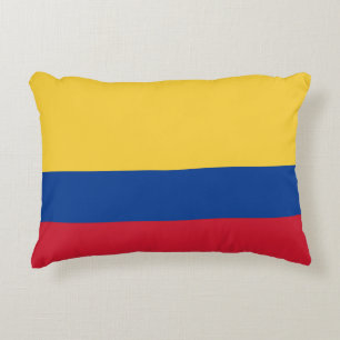 Colombia flag accent pillow