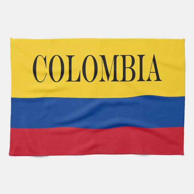 Colombia flag - Bandera De Colombia Kitchen Towel (Horizontal)