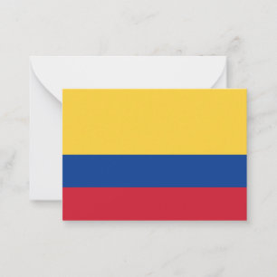 Colombia flag card