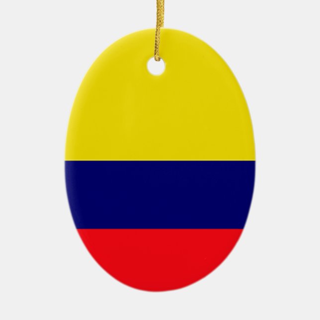 Colombia flag ceramic ornament (Front)