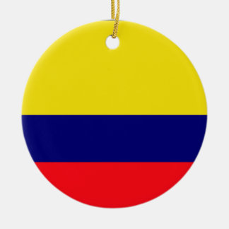 Colombia flag ceramic ornament