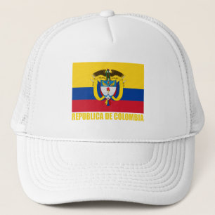 Colombia Flag & Coat of Arms Trucker Hat