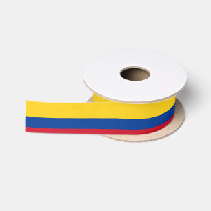 Colombia Flag Colombian Patriotic Satin Ribbon