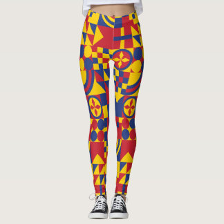 Colombia Flag Colourful Pattern Leggings