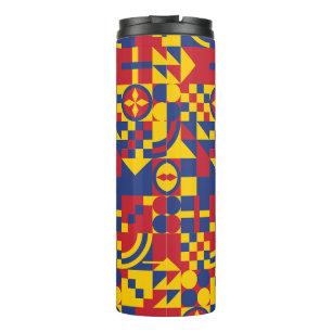 Colombia Flag Colourful Pattern Thermal Tumbler